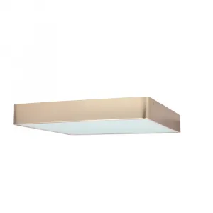 Stropné svietidlo Quattro, štvorcové perleťové stropné svietidlo 35x35, 18W LED, biele tienidlo 4000K