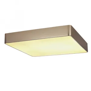 Stropné svietidlo Quattro, štvorcové perleťové stropné svietidlo 35x35, 18W LED, biele tienidlo 4000K