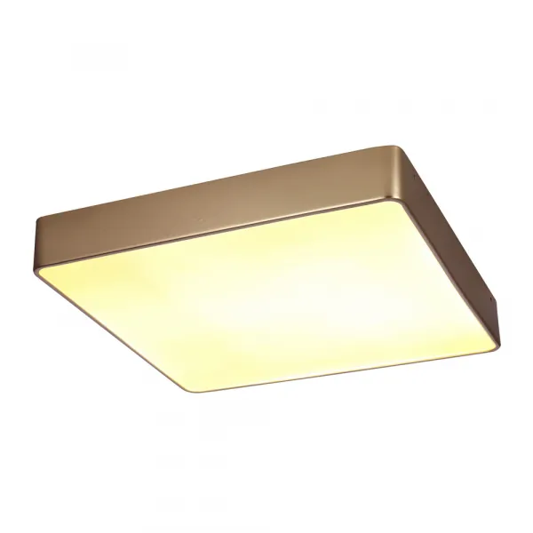 Stropné svietidlo Quattro, štvorcové perleťové stropné svietidlo 35x35, 18W LED, biele tienidlo 4000K