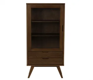 Actona Vitrína A-LINE 145 cm dymový dub