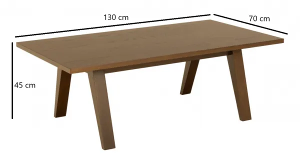 Actona Konferenčný stolík A-LINE 130 cm dymový dub