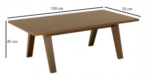 Actona Konferenčný stolík A-LINE 130 cm dymový dub