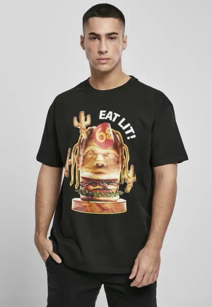 Eat Lit Oversize Tee black