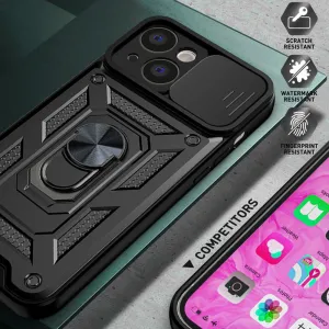 MG Slide Armor kryt na iPhone 15 Pro Max, čierny