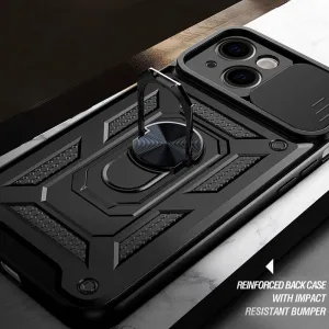 MG Slide Armor kryt na iPhone 15, čierny