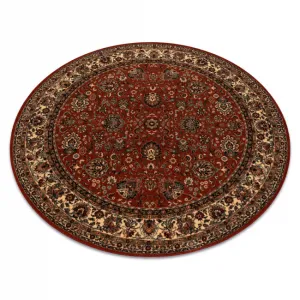 Koberec KASHQAI 4362 200 ornament, bordový / béžový kruh