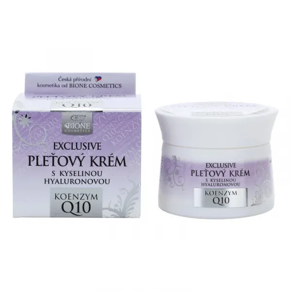 Bione Cosmetics Exclusive Q10 pleťový krém s kyselinou hyalurónovou 51 ml