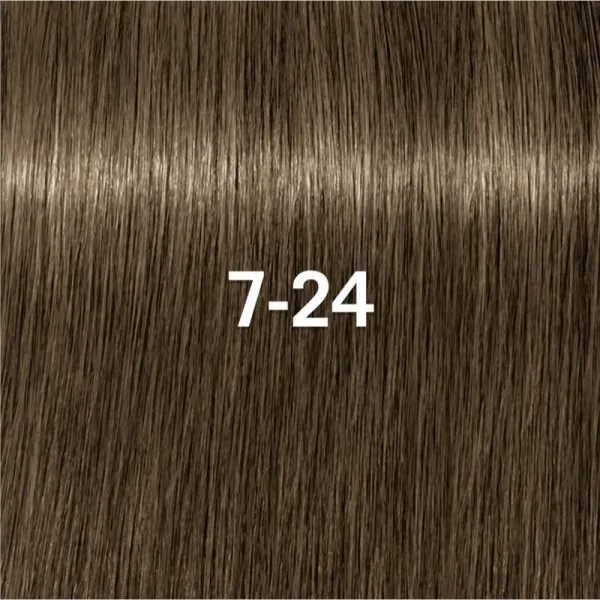 Schwarzkopf Professional IGORA Vibrance demipermanentná farba na vlasy odtieň 7-24 Medium Blonde Ash Beige 60 ml