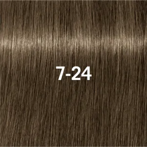 Schwarzkopf Professional IGORA Vibrance demipermanentná farba na vlasy odtieň 7-24 Medium Blonde Ash Beige 60 ml