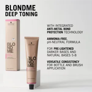 Schwarzkopf Professional Blondme Toning tónovacia farba na vlasy Granite 60 ml