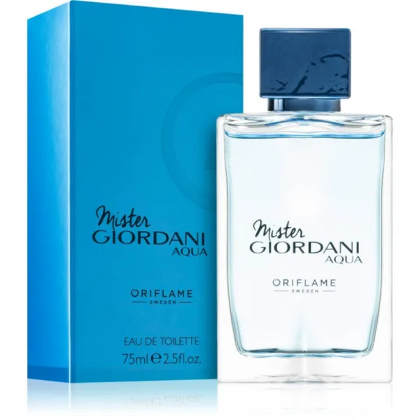 Oriflame Mister Giordani Aqua toaletná voda pre mužov 75 ml