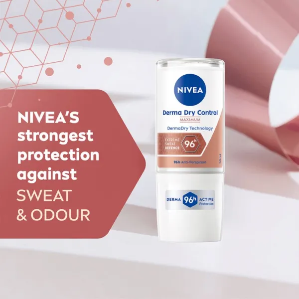 Nivea Derma Dry Control guličkový antiperspirant 50 ml