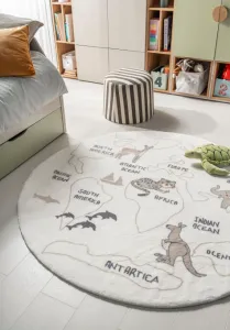 Koberec SOFTY Kids Animals World kruh
