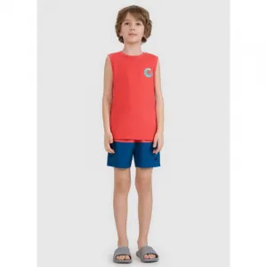 Chlapčenské plavky 4F JUNIOR BOARD SHORTS M116-63S-CORAL