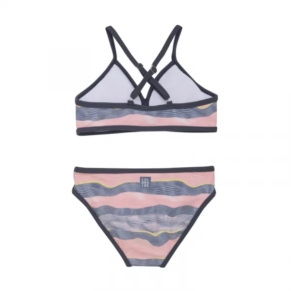 Dievčenské plavky COLOR KIDS Jr. Bikini, AOP-5039-Plumeria