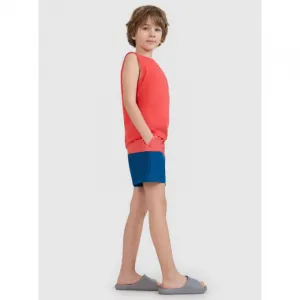Chlapčenské plavky 4F JUNIOR BOARD SHORTS M116-63S-CORAL