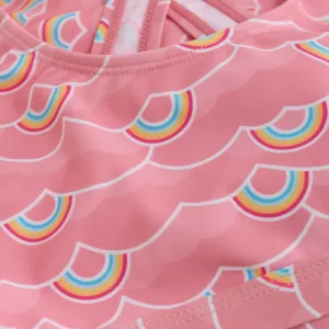 Dievčenské plavky COLOR KIDS Bikini W. frills & Skirt, AOP-5039-Plumeria