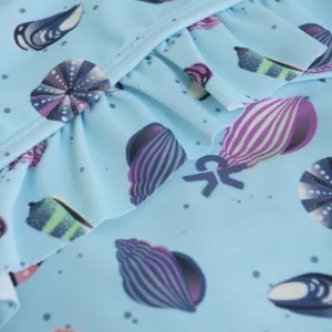 Dievčenské plavky COLOR KIDS Bikini W. Frills, AOP-7148-Summer Song