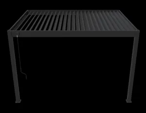 ArtRoja Bioklimatická hliníková pergola INTRO PLUS do steny | antracit 4 x 3 m