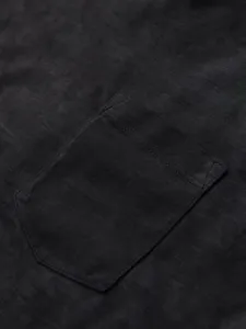 Tričko s krátkym rukávom s vypraným vzorom čierne
