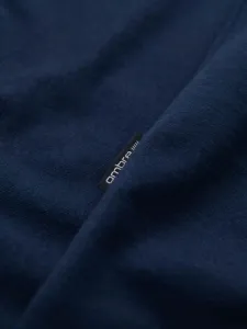 Pánske tričko na leto v výstrihom tmavomodré