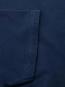 Pánske tričko na leto v výstrihom tmavomodré