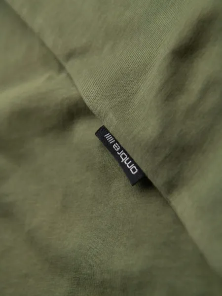 Klasické pánske tričko s krátkym rukávom khaki