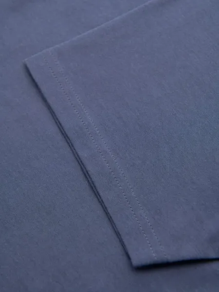 Klasické pánske tričko s krátkym rukávom denim