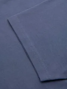 Klasické pánske tričko s krátkym rukávom denim