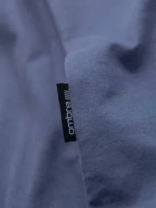 Klasické pánske tričko s krátkym rukávom denim