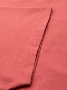Klasické pánske tričko s krátkym rukávom koralové
