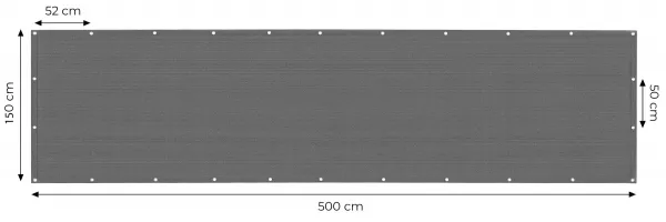 MultiGarden Balkonová zástěna Shadex 150x500 cm šedá