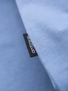 Pánske tričko na leto v výstrihom modré