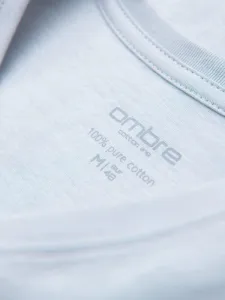 Pánske tričko na leto v výstrihom šedé