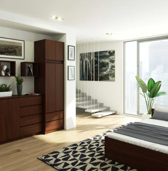Ak furniture Nástavec na skříň Star 60 cm venge mat