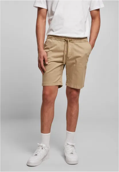 Stretch Twill Joggshorts unionbeige