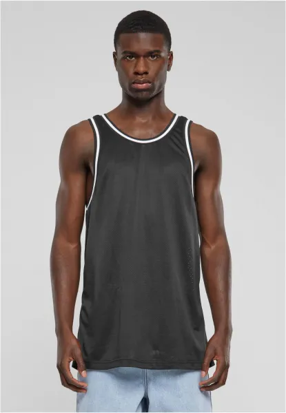Men's Fishnet Tank Top - Black