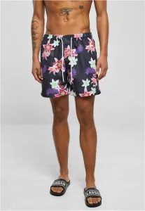 Patterned swimsuit shorts dark jungle aop