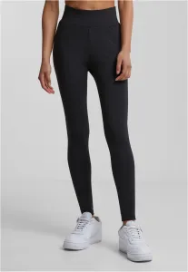 Women's high-waisted leggings black