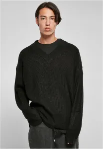 Black sweater with V-neck