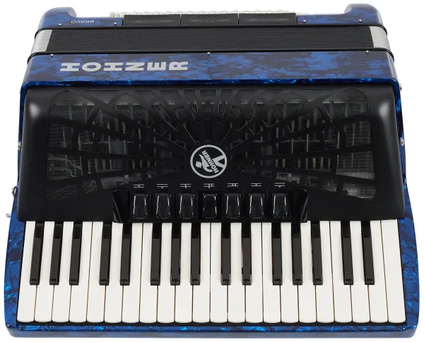 Hohner Bravo III 96 dark blue Silent Key