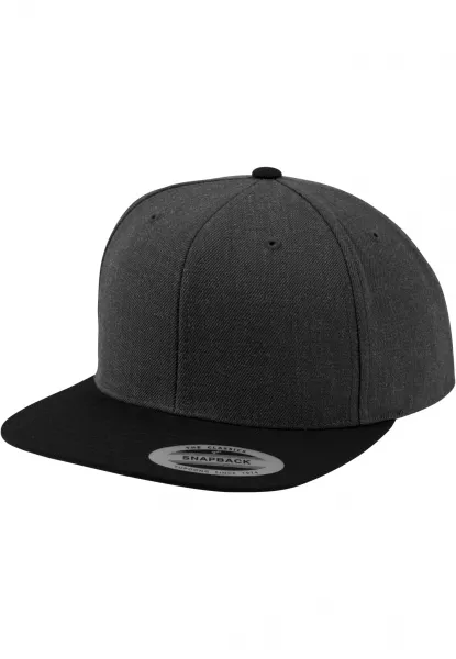Klasická Snapback 2-Tónová šedá/čierna
