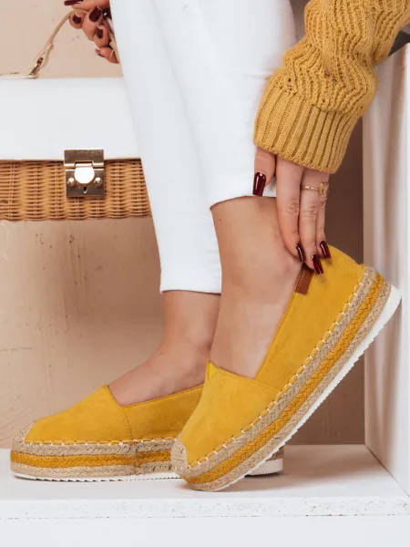 Dámske espadrilky LANSI žlutá Dstreet