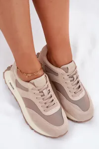 BIG STAR SHOES Semišové Sneakersy Na Platforme Dámske Big Star