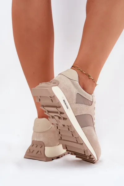 BIG STAR SHOES Semišové Sneakersy Na Platforme Dámske Big Star