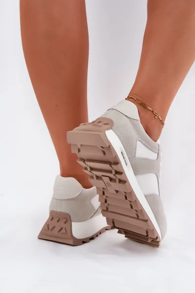 BIG STAR SHOES Semišové tenisky na platforme dámske Big Star