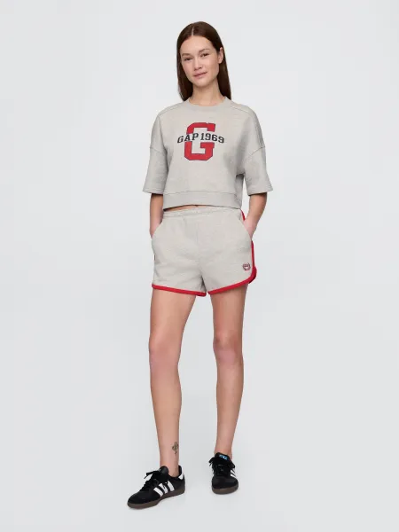 GAP Oversize crop sweatshirt VintageSoft Americana - Women's