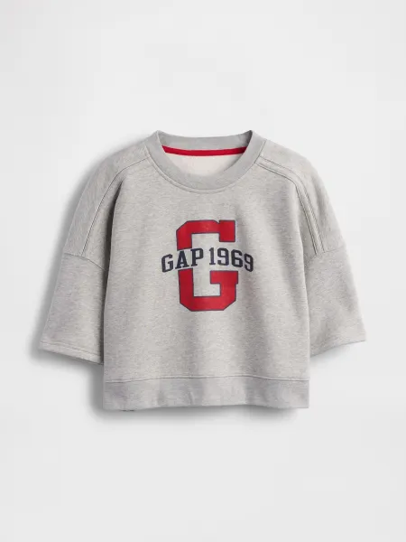 GAP Oversize crop sweatshirt VintageSoft Americana - Women's