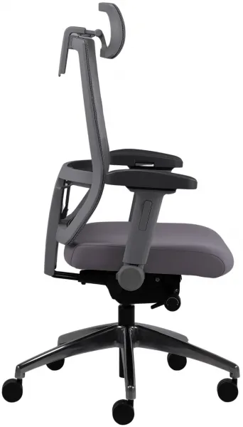 MERCURY Ergonomická kancelárska stolička WINDY sivá, vysoké postavy