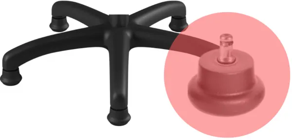 ENTELO Detská stolička Petit Black 3 HC+F s oporným kruhom, sivá Jasmine 33
